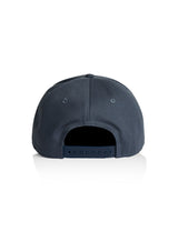 Back view of a petrol blue grey Sutsu Cap - eco-friendly caps made from sustainable materials.
