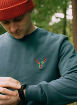 Deer oh Deer EMB "Relax Fit" Sweatshirt