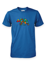 The Bear Says bright blue t-shirt from Sutsu.