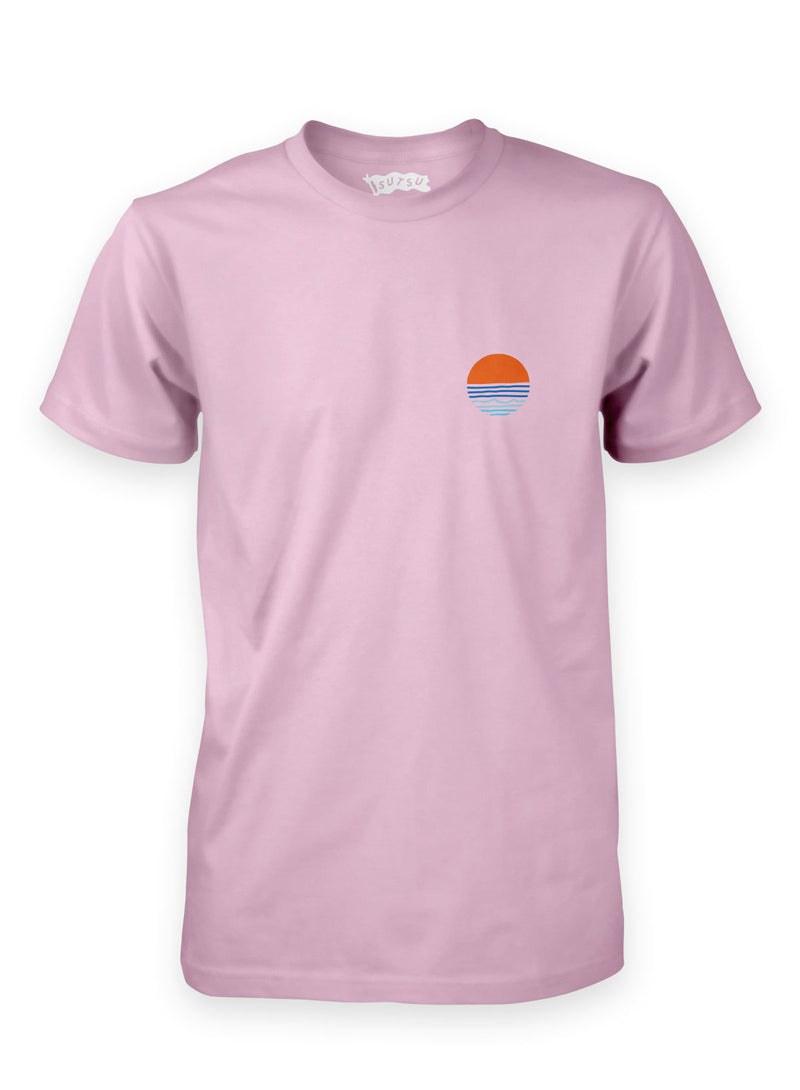 Sutsu Dawn Patrol T-Shirt - Pale Pink.