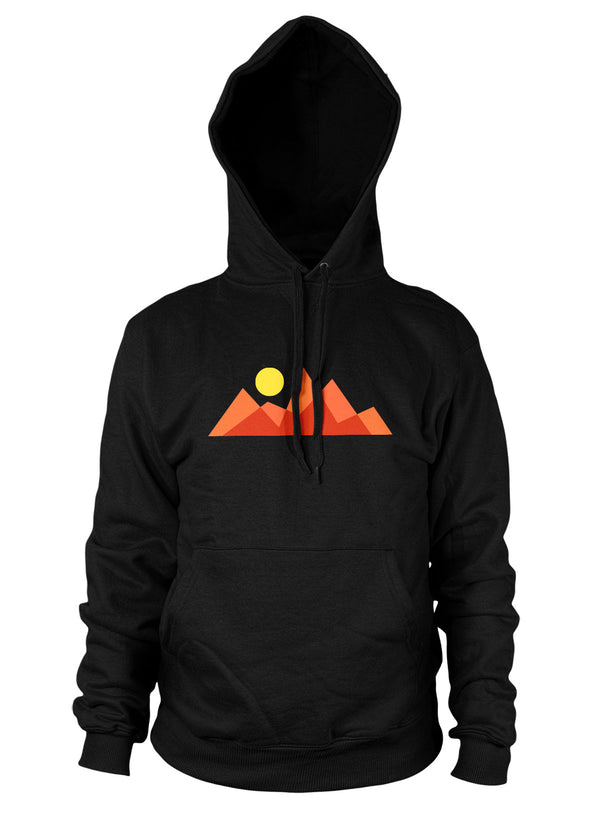 H.o.T hoodie, a hooded sweatshirt design inspired by music, the sun and mountains.
