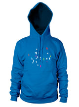 Wrong Way bright blue hoodies.