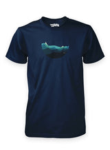 Storm brewing surfing navy t-shirt.