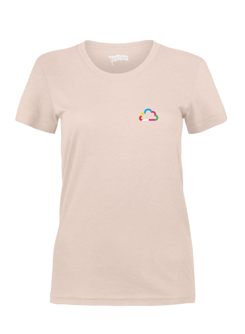 Sutsu In Cloud Women's T-Shirt - Pale Pink.