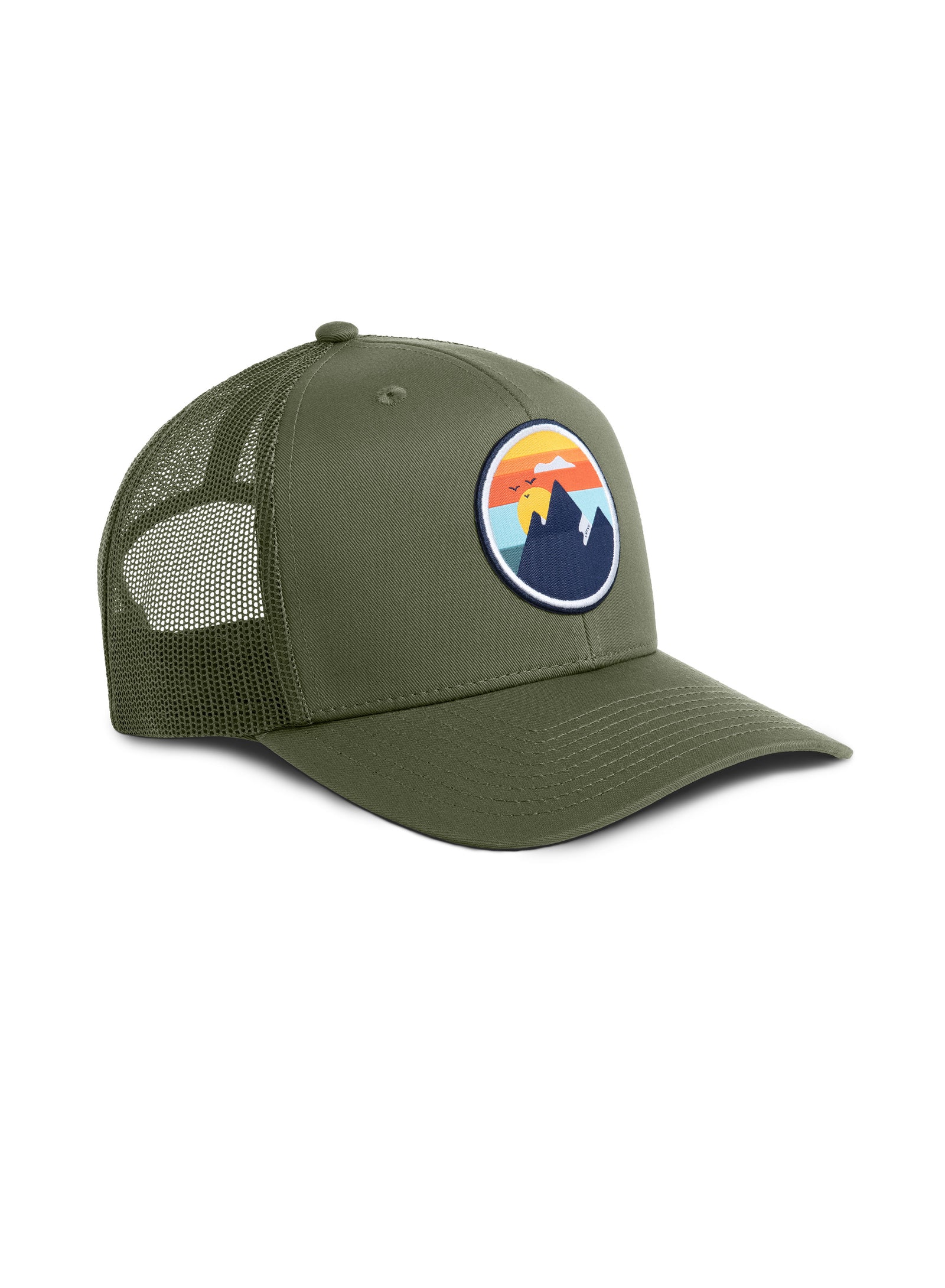 Mountains&All Trucker Cap · Sustainable Headwear Sutsu
