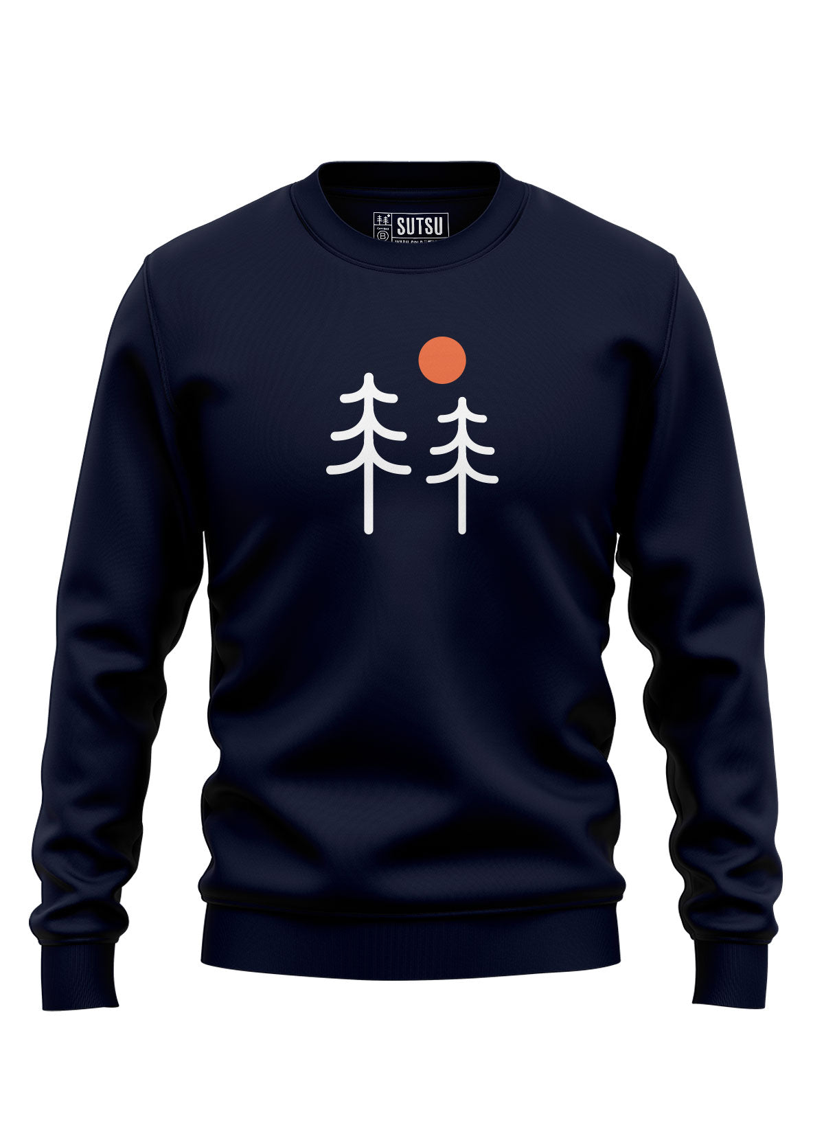 トップス Palm tree sweatshirt / navy Palm Angels Embroidered Palm Tree Sweatshirt Navy/White