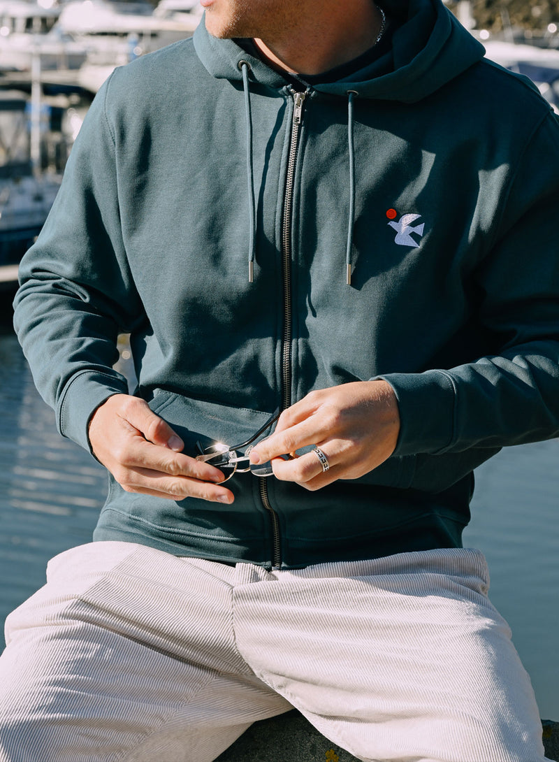 Warbird of Peace EMB Zip Hoodie