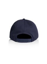 Back view of a navy Sutsu Cap - eco-friendly headwear made from sustainable materials.