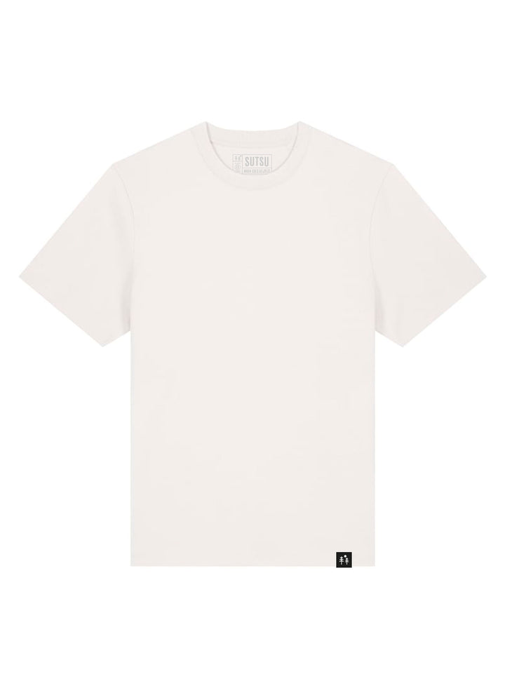 Long Haul 215gsm Relax T-Shirt with Sutsu hem tag - a white heavyweight, unisex t-shirt made from certified organic cotton. - White