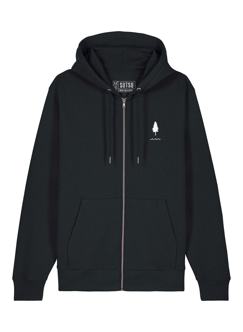 Trees & Water EMB Zip Hoodie