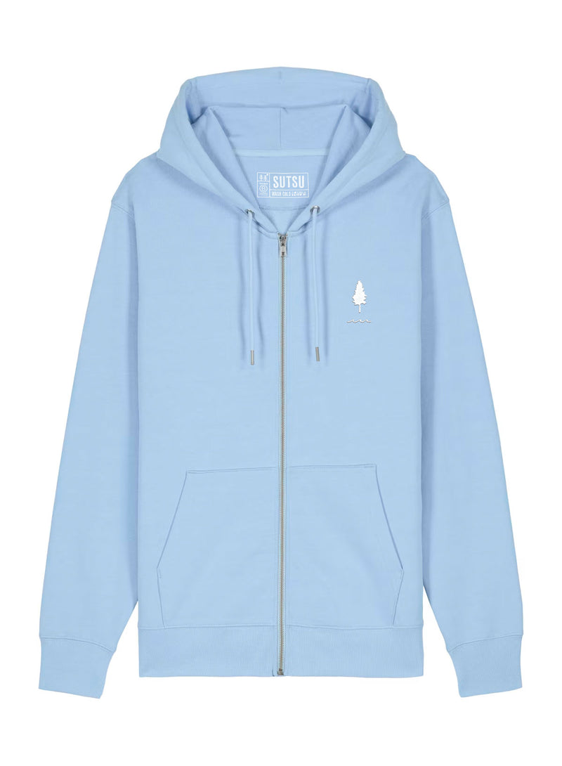 Trees & Water EMB Zip Hoodie
