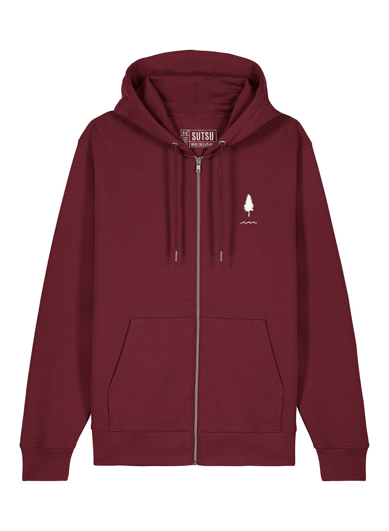 Trees & Water EMB Zip Hoodie