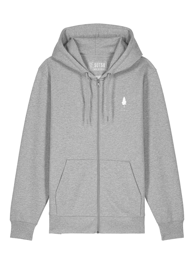 Trees & Water EMB Zip Hoodie