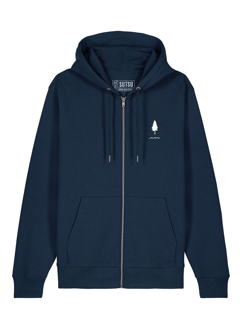 Trees & Water EMB Zip Hoodie