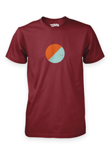 Sutsu Buoy burgundy t-shirts.