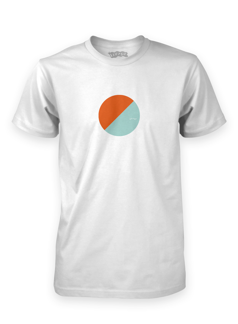 Buoy white t-shirts made from organic cotton.