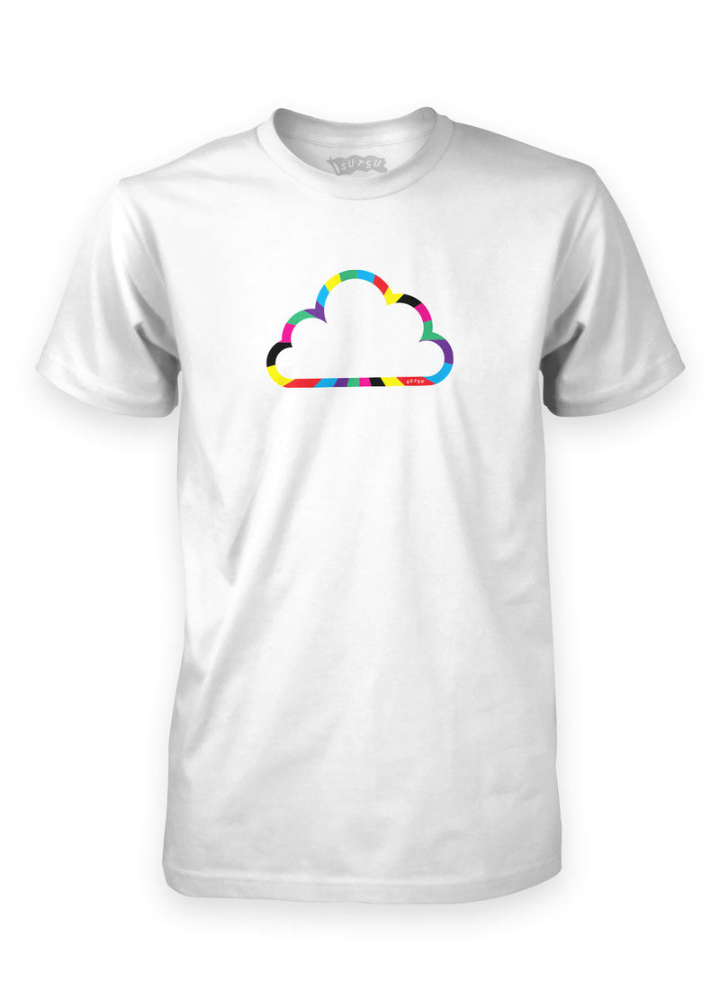 Every Cloud t-shirt in white organic cotton.