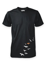 Sustainable streetwear tees, the Sutsu Fly Away bird t-shirt.