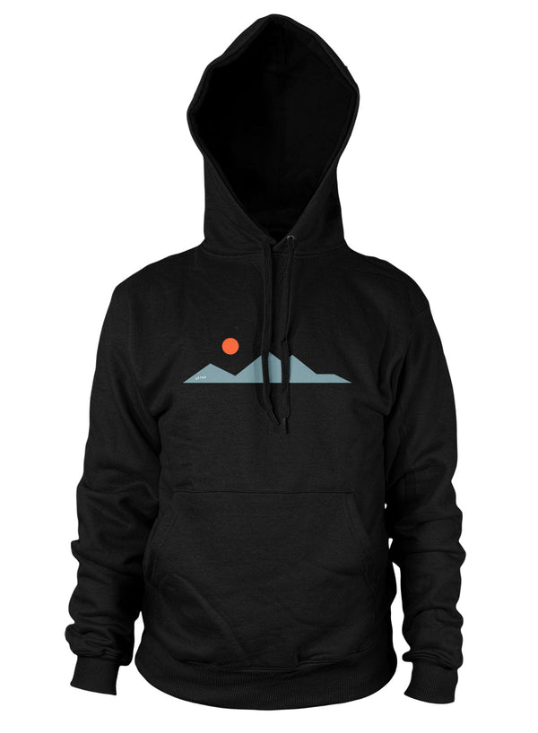 The More Mountains hoodie, part of the Sutsu collection of organic hoodies and slow fashion.