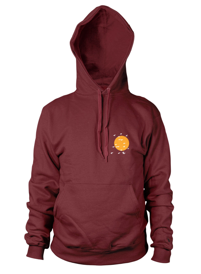 Sutsu Out of the Sun Hoodie - Burgundy.