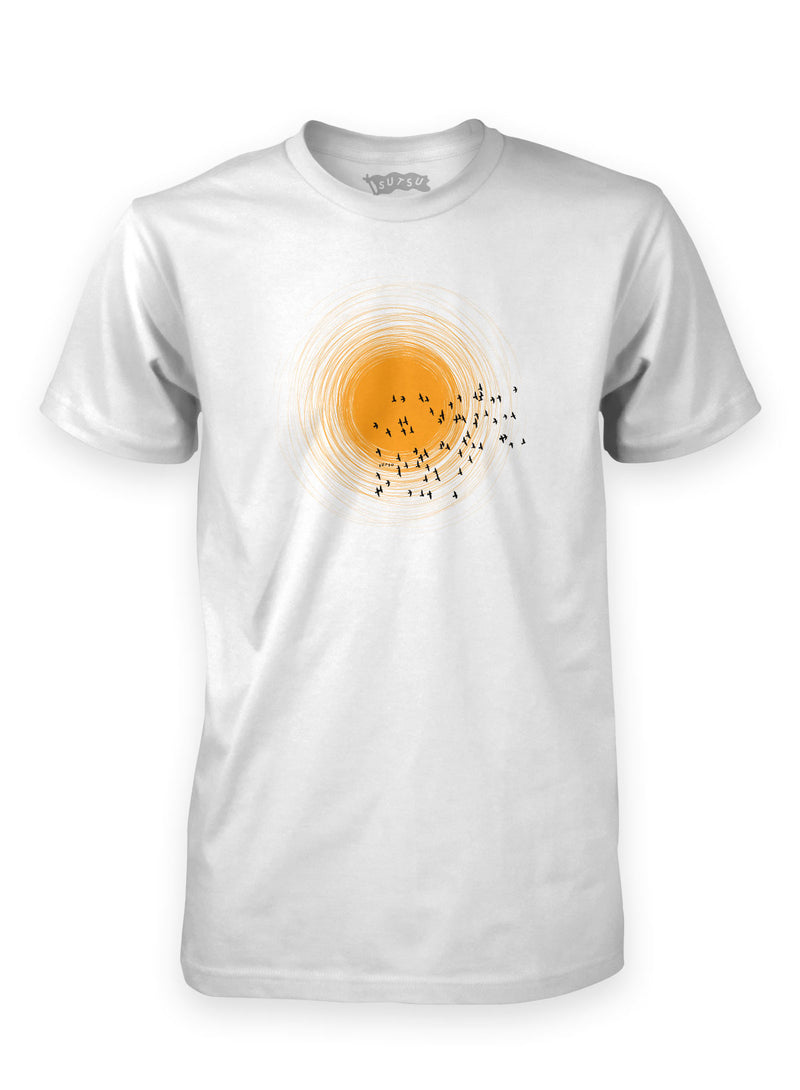 Sutsu Into The Sun white t-shirts.