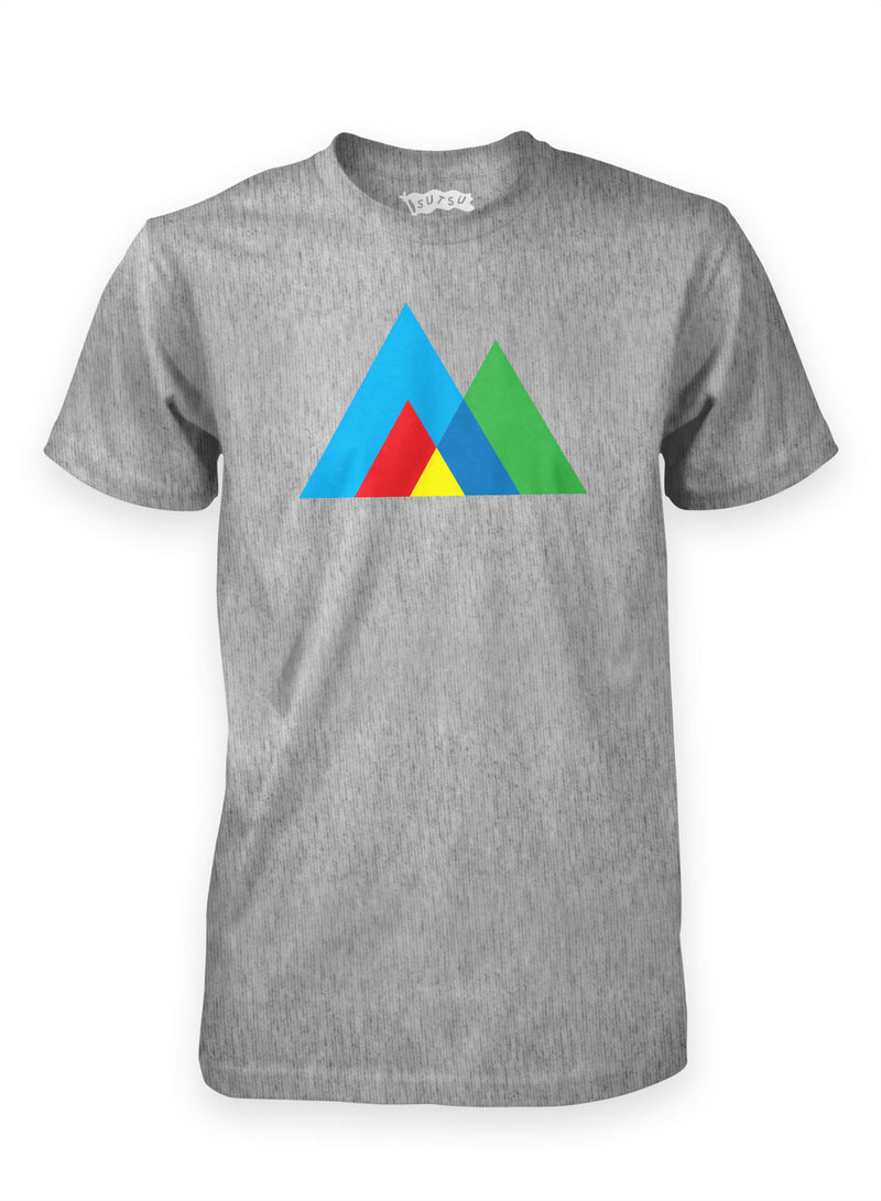 The Mountains organic t-shirt, part of a range of tees inspired by the natural world.