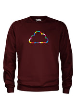 Every Cloud burgundy sweatshirts.