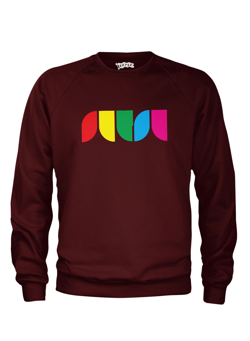 Sutsu OG Colour Sweatshirt - burgundy.