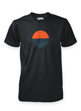 Summer Sun organic cotton t-shirt in black.