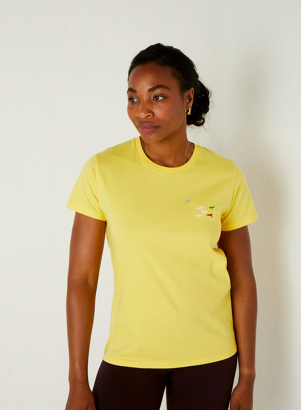 Sutsu Dive Bomb Women's T-Shirt - Buttercup Yellow.