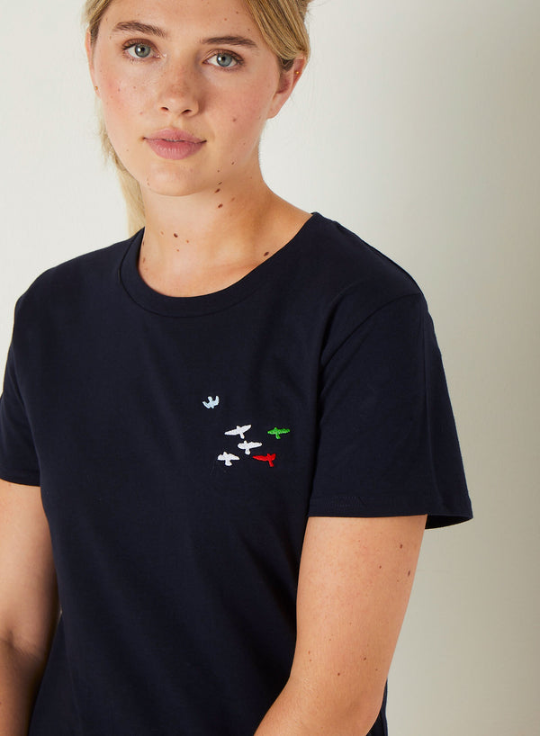 Sutsu Dive Bomb Women's T-Shirt - Navy.