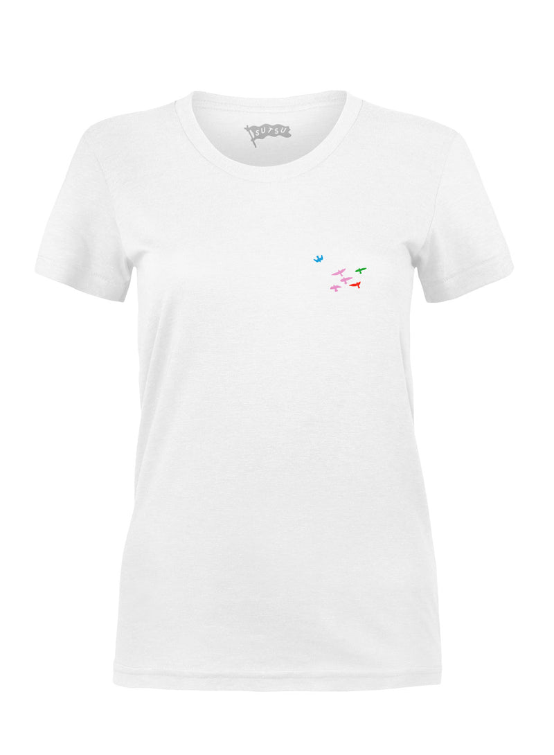 Sutsu Dive Bomb Women's T-Shirt - White.