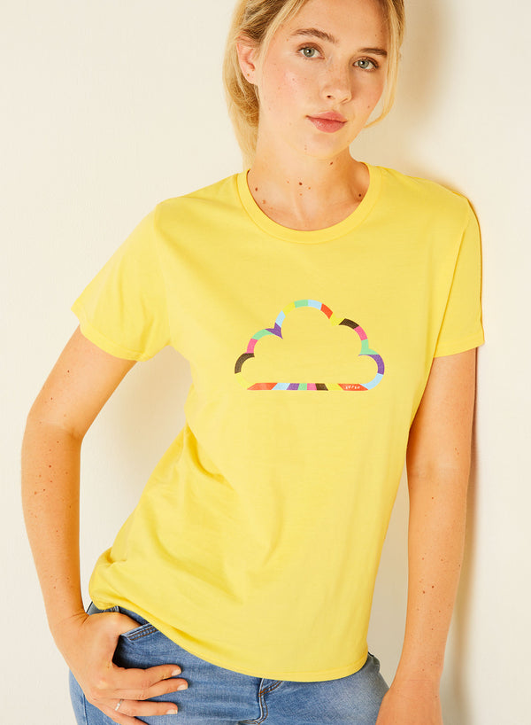Sutsu Every Cloud Women's T-shirt - Yellow.