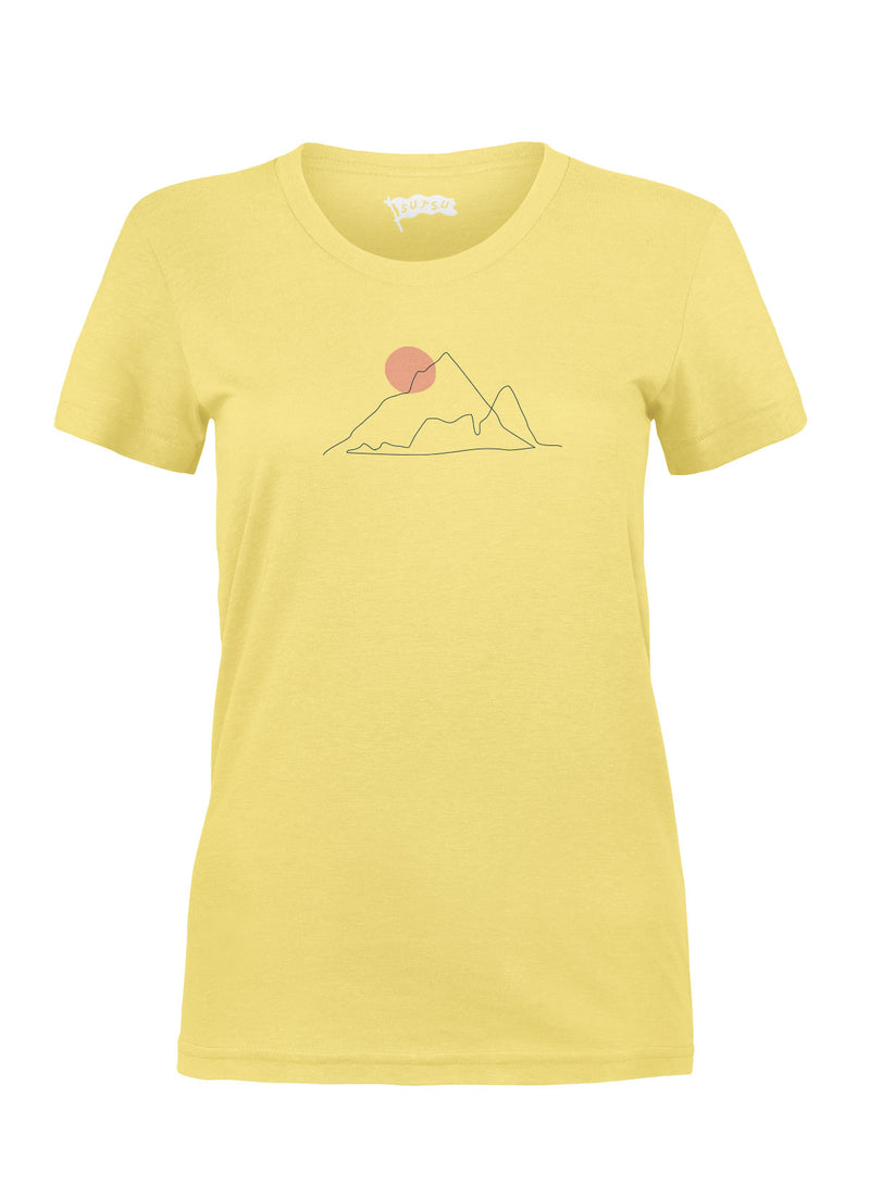Sutsu Mountain Climb Women's T-shirt - Buttercup.