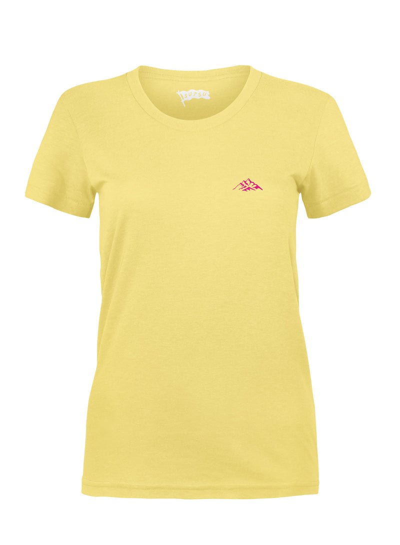 Sutsu Mountain Pass Women's T-shirt - Buttercup.