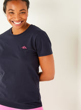 Sutsu Mountain Pass Women's T-shirt - Deep Navy.