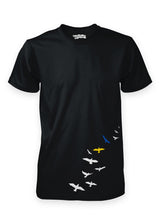 S.U.T.S.U Fly Away T-Shirt Black - the Stand Up Together Support Ukraine Limited Edition Collection from Sutsu.