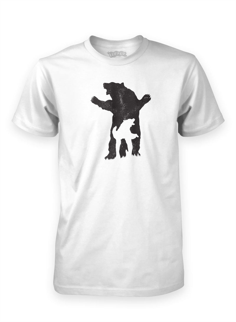 Three Bears t-shirt, ethical streetwear and organic tees at Sutsu.