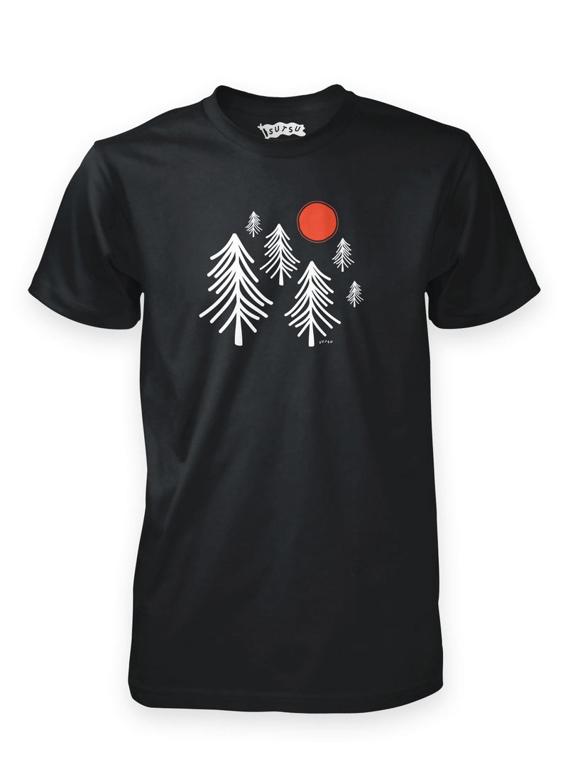 Winter Forest t-shirts, ethical streetwear from Sutsu.